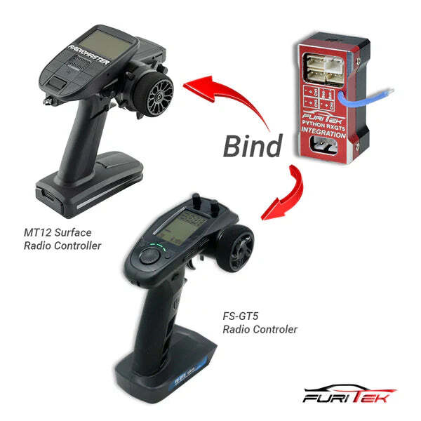 Furitek Python RXGT5 40/70A Brushless ESC w/RX Integration Flysky FS-GT5 Version