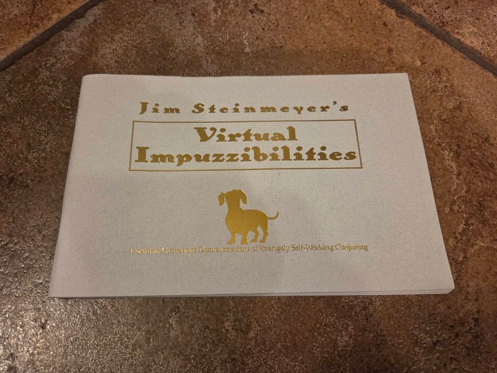 Virtual Impuzzibilities by Jim Steinmeyer Magic Mentalism Tricks