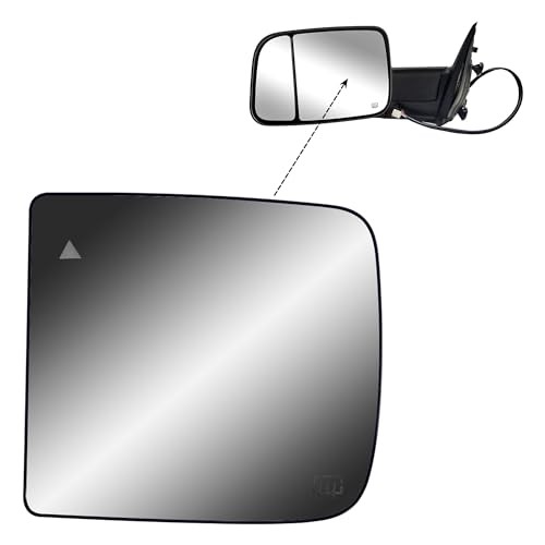 Replacement Driver Left Side Door Towing Mirror Main Big Light Driver (LH) Side