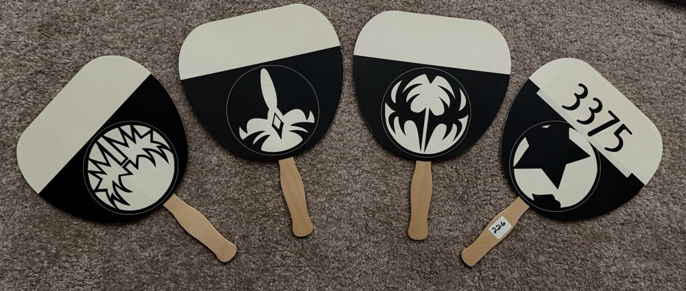 KISS 2000 Butterfield Auction Book and Auction Paddle Lot