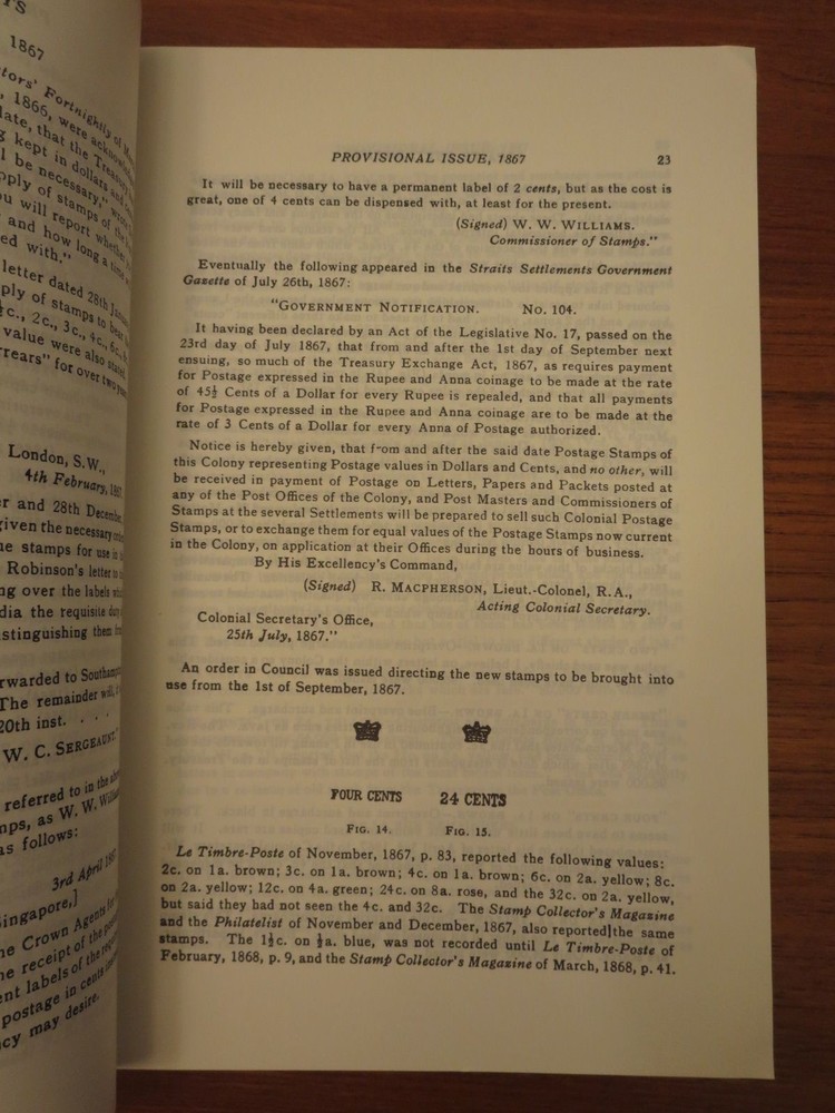Straits Settlements Postage Stamps & Protected States Malaya F. E. Wood