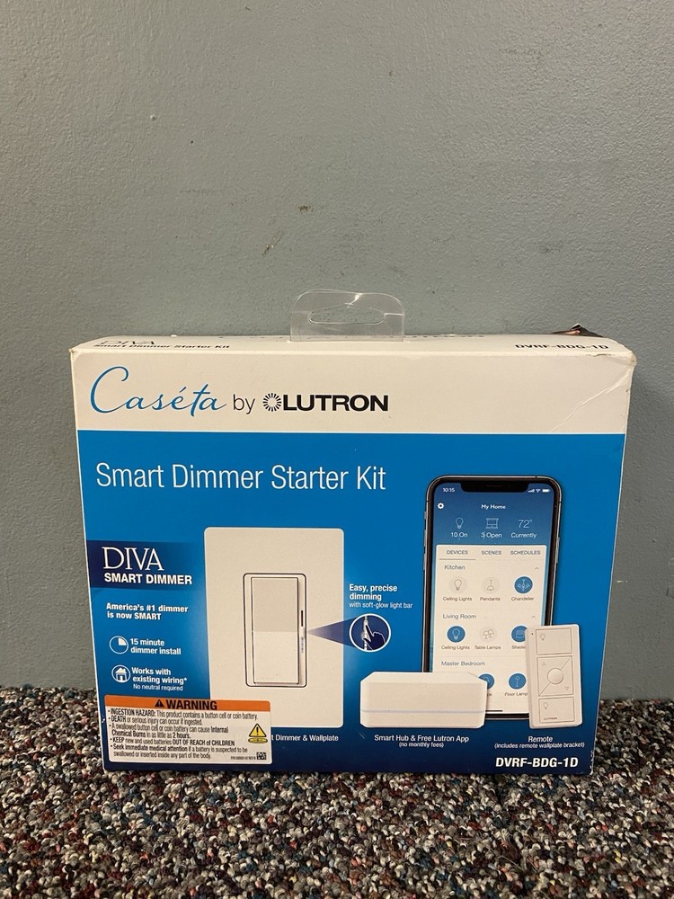 Lutron Caseta Diva Dimmer Wall Switch - DVRF-BDG-1D