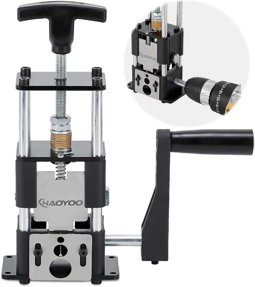 Wire Stripper Machine, Drill-Powered/Manual Two-In-One Wire Stripper Tool, Wire