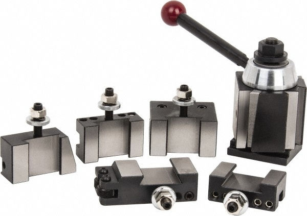 Phase 2 II Quick Change Tool Post Set 5 Holders Wedge Style 251-222 Aloris BXA