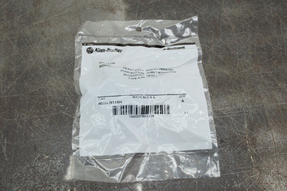 Allen Bradley AB 800H-N115H Operator Control Push Button Black