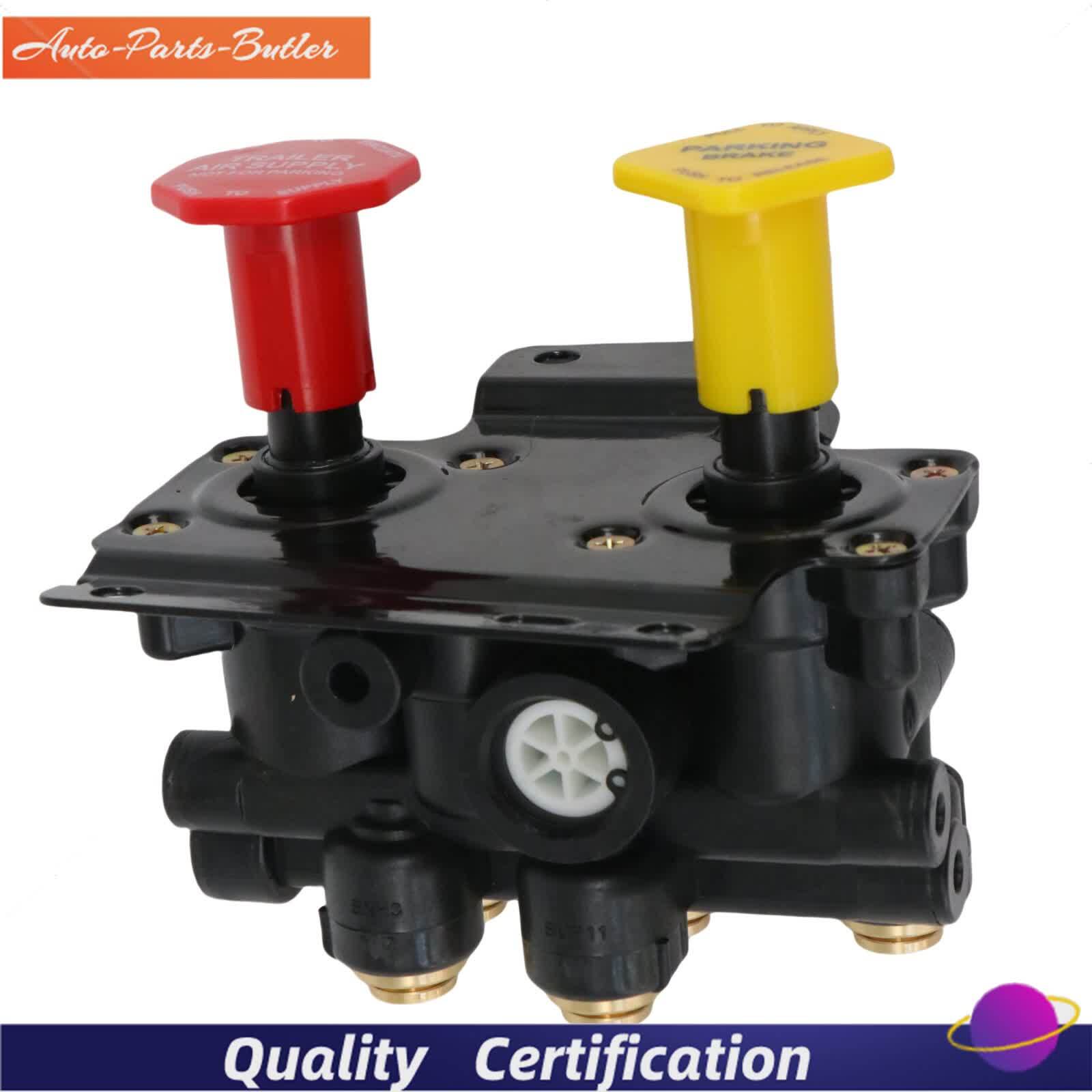 24340522 21315044 K035691 For Volvo VNL Dash Valve Dual Park Brake With 5 Ports