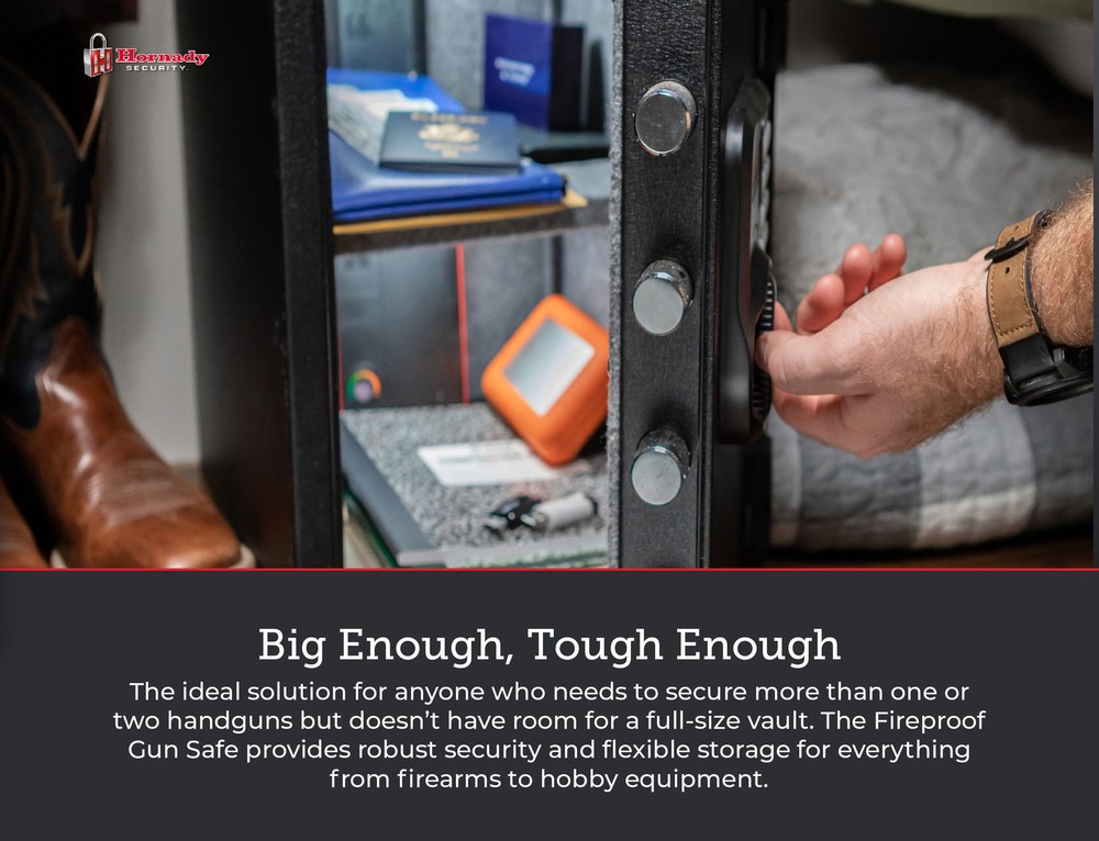 Hornady Fireproof Safe for Guns and Valuables with Keypad Entry