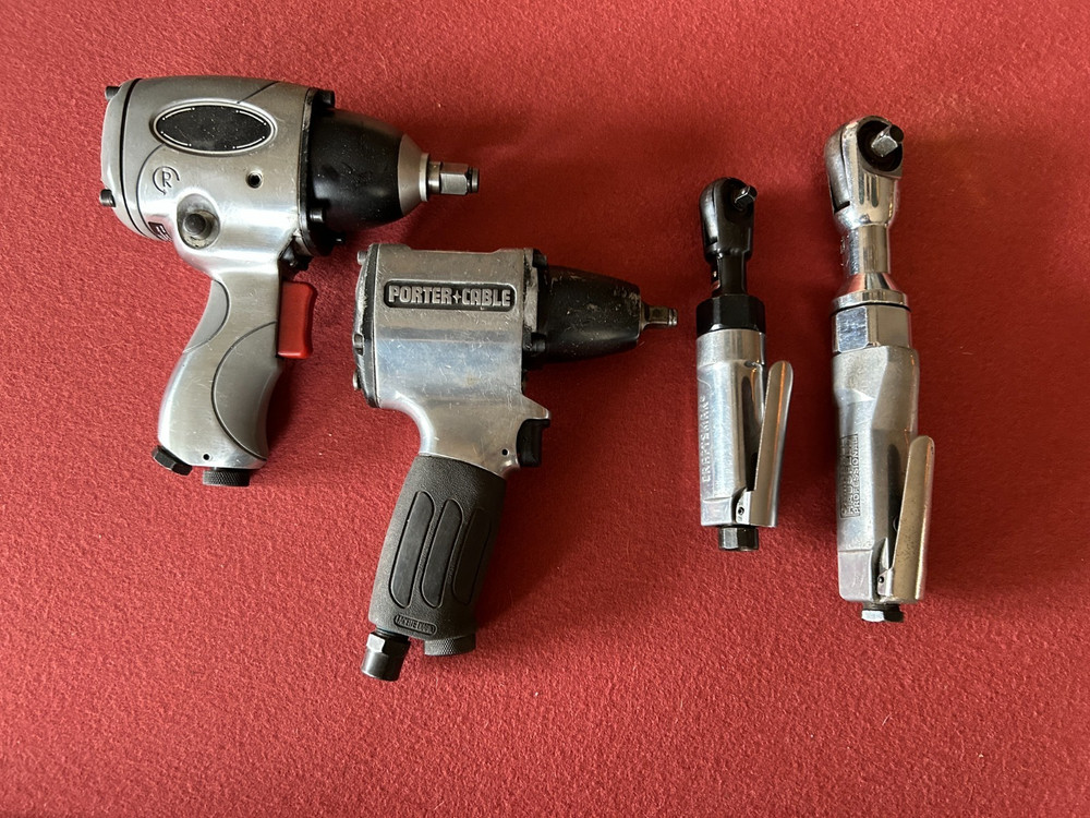 Pneumatic ratcheting drills