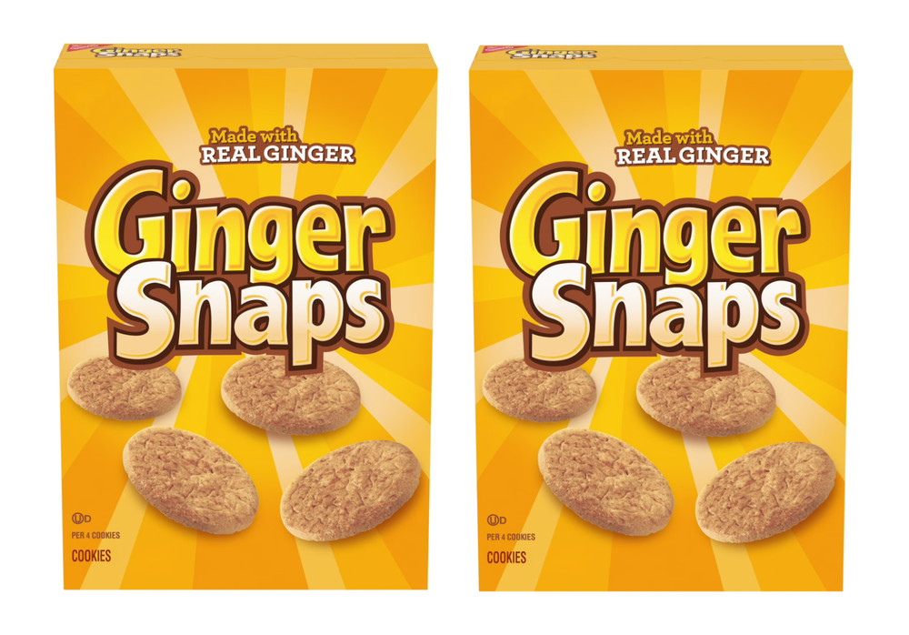(2 pack) Ginger Snaps Cookies, Ginger Cookies, 16 oz