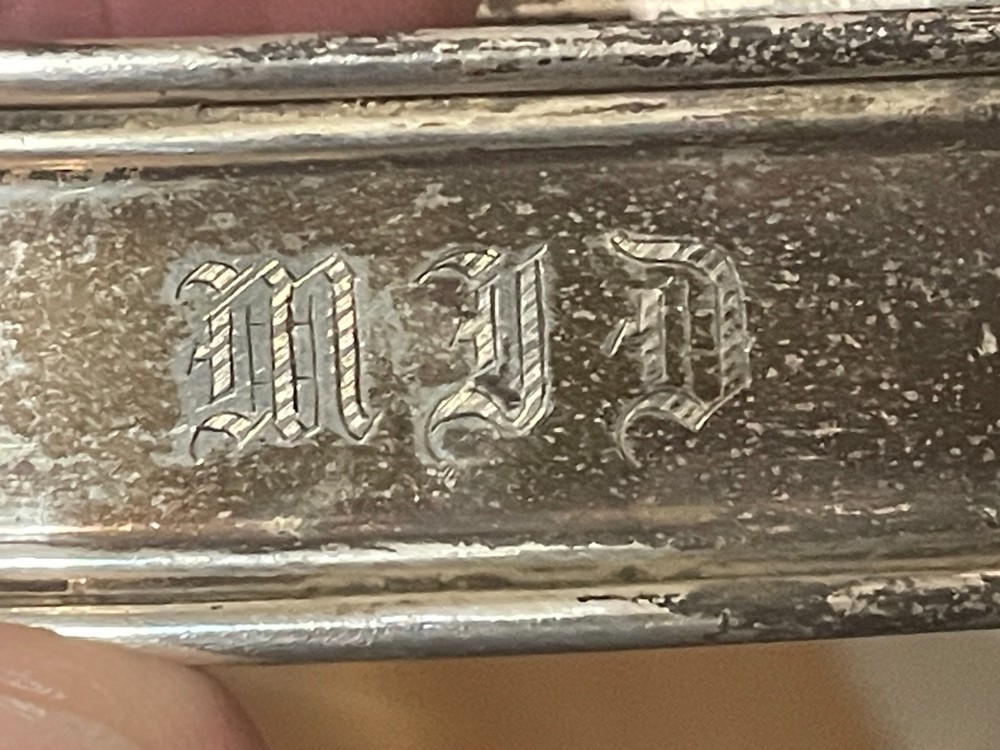 Sterling Silver Napkin Ring engraving 10g