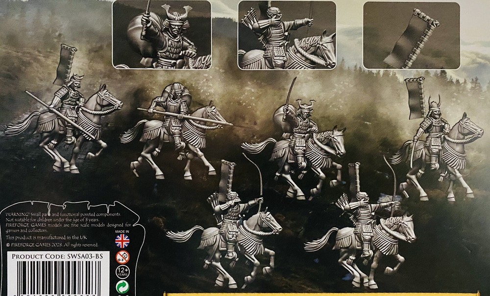 Samurai Wars Mounted Samurai NEW • 2 Sprues • 3 Minis • Fireforge Games