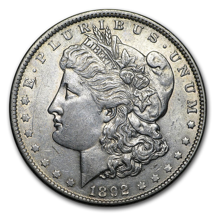 Key Date Beautiful Blast White 1892-p Morgan Silver Dollar