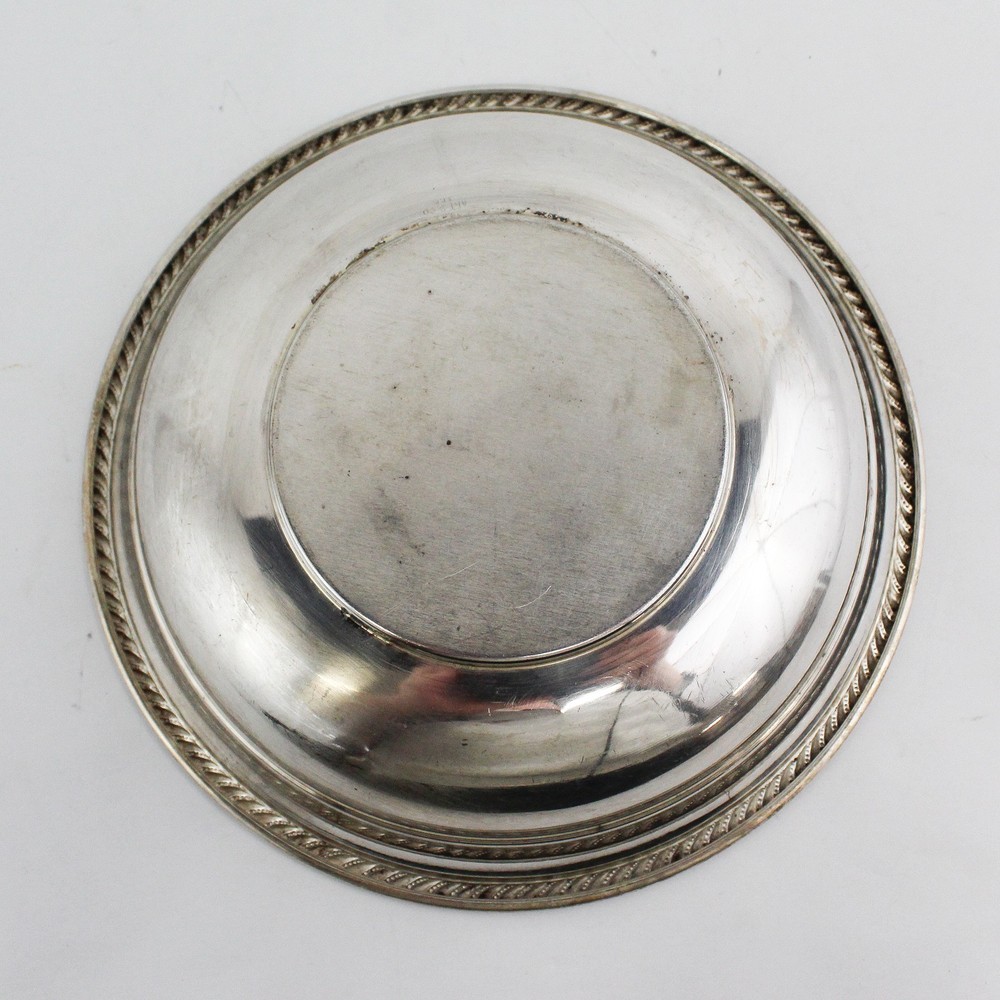 Vintage Art S. Co Silver Plate Round 9" Reticulated Serving Bowl 2" Deep