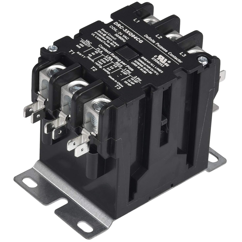 3 Pole 40A Contactor 24V Coil Bulk Molding