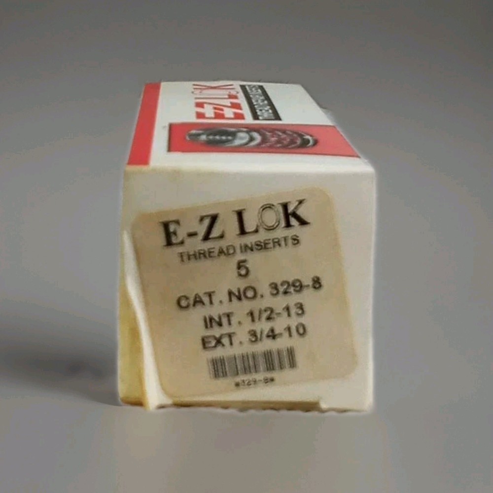 Qty: 5 E-Z LOK 329-8 Threaded Repair Inserts
