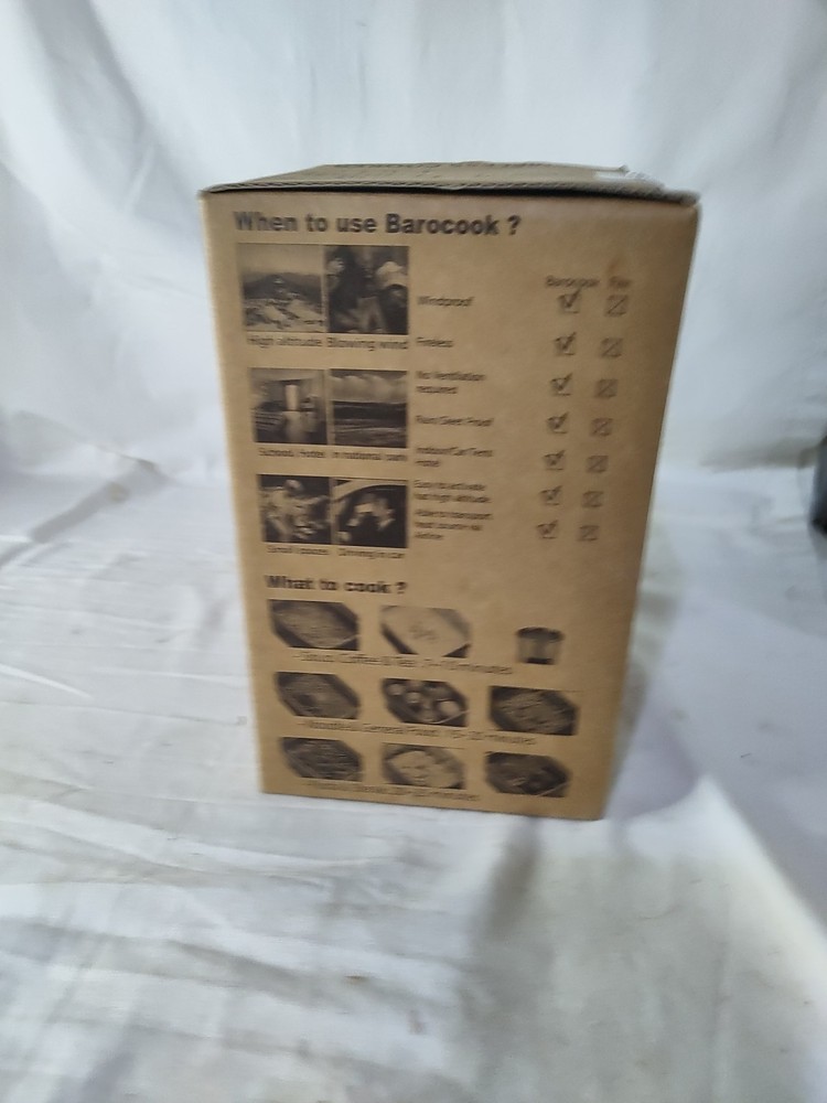 Barocook BC-003 Rectangular Flameless Cookware System 28.5 Oz Camping