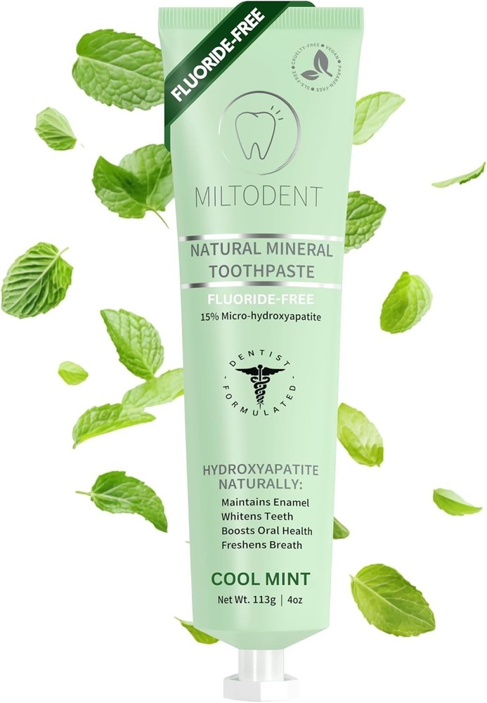 Premium Hydroxyapatite Toothpaste – 15% Micro-Hydroxyapatite | Fluoride-Free, Be