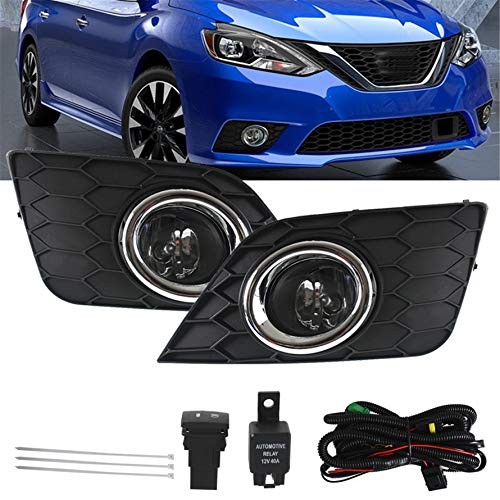 Fog Light Lamp Assembly Passenger and Driver Side Replacement for Sentra 2016