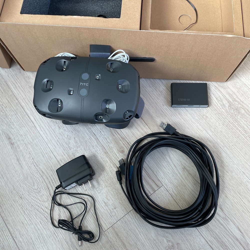 RARE VALVE HTC Vive 🔥PROTOTYPE 🔥 Developer VR Headset Kit, Linkbox, and Cables