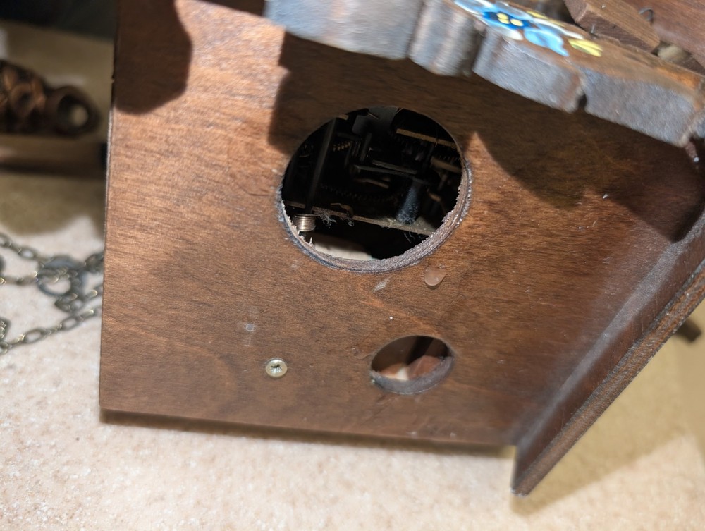 West Germany Cuckoo Wall Clock Authentic Mechanical Vintage Small