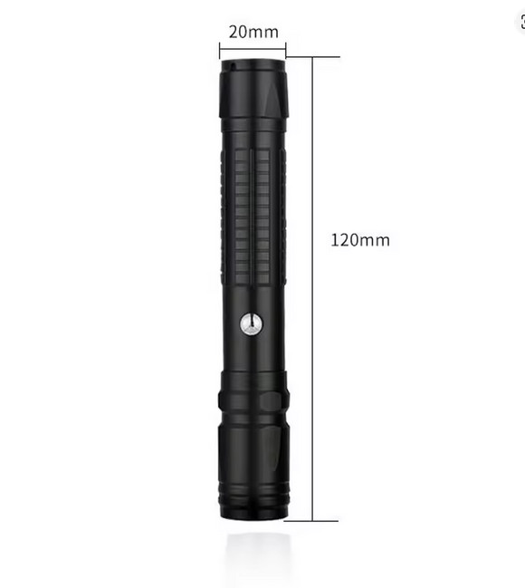 USB Rechargeable Presentation Laser Pointer Green Visible Light Beam Blue Body