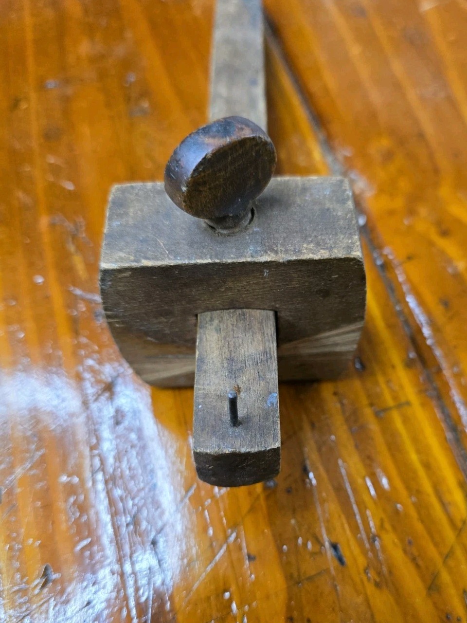 Vintage Wood Carpenter Scribe Mortise Marking Gauge Tool Woodworking