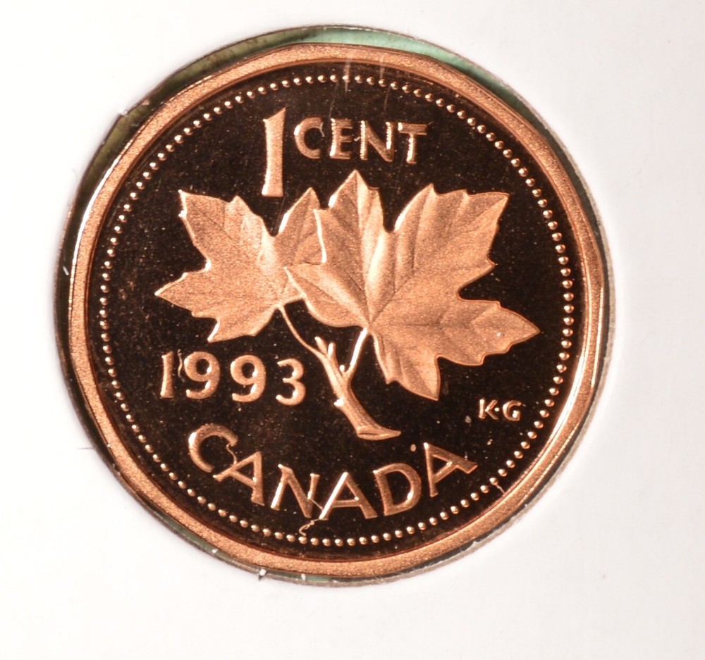 1993 Canada PROOF Penny