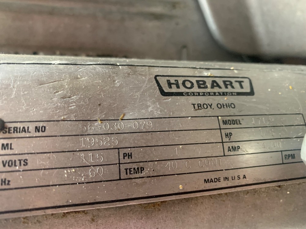 hobart deli slicer model 1712