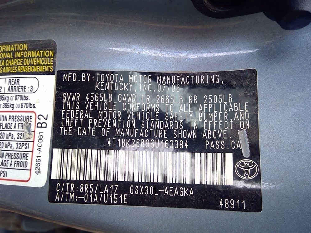 Engine ECM Electronic Control Module Right Hand Dash Fits 06 Avalon 3761163