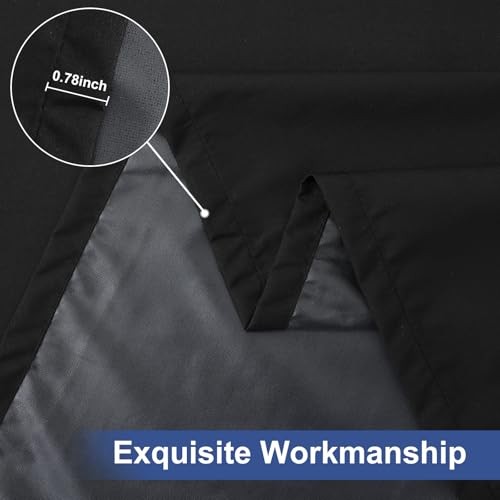 6 Foot Rectangle Elastic Fitted Tablecloth, 72" x 30" (Rectangular) 1 Black