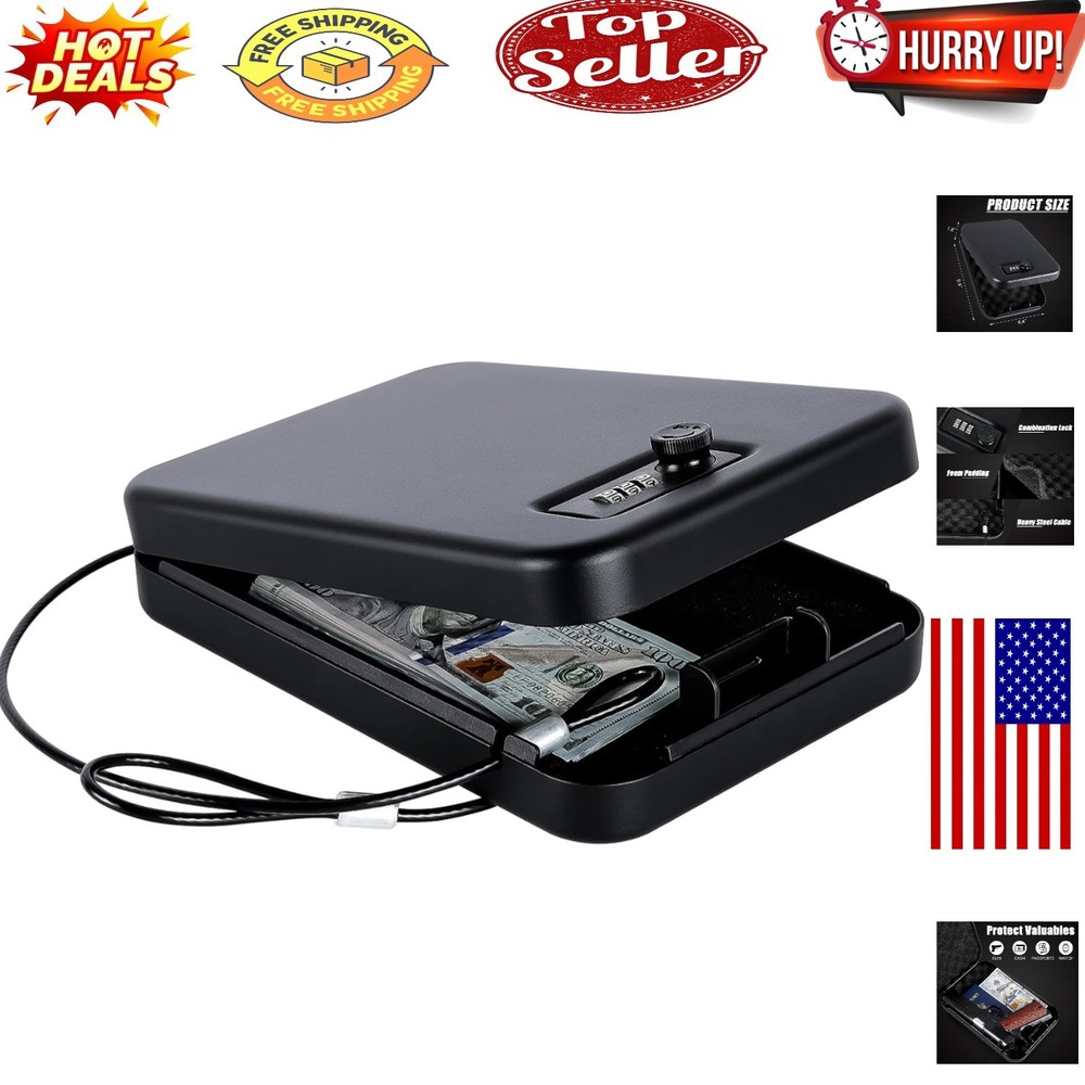Portable Compact Gun Safe for Pistol Security