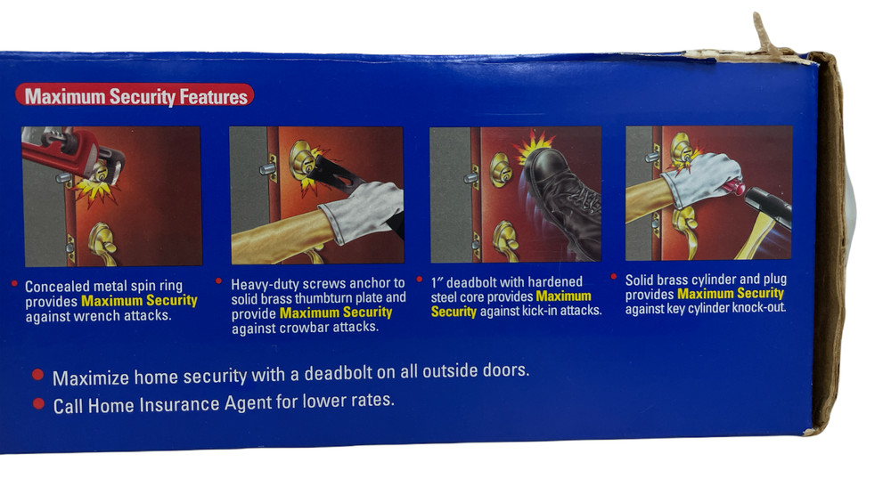 Schlage Maximum Security Door Handle Deadbolt Lock Set (Solid Brass) Look Pics