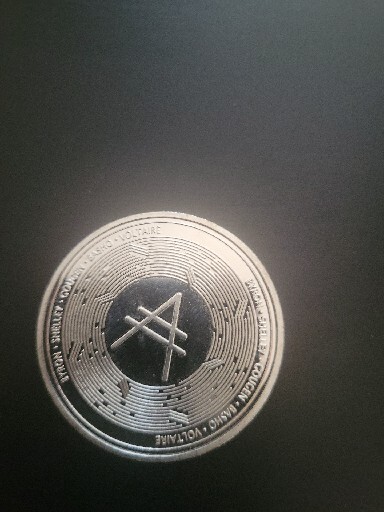 Cardano ADA | In Code We Trust | Crypto Currency Silver Plated Coin