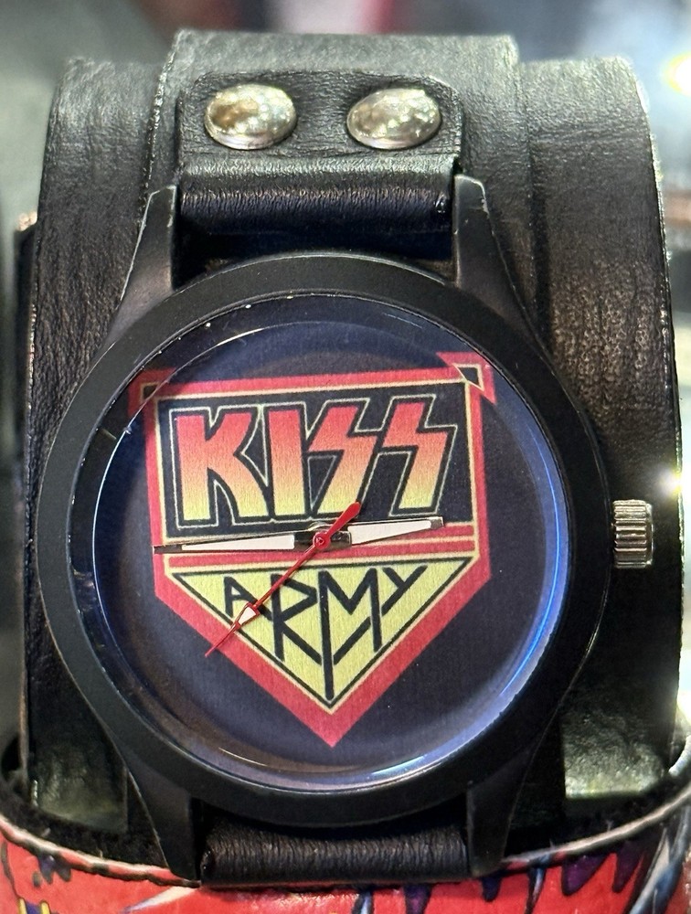 Kiss Army Watch With Adjustable Leather Wristband