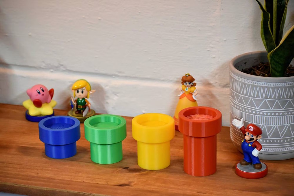 Amiibo Display Stand 4 Pack - Warp Pipe - 3D Printed