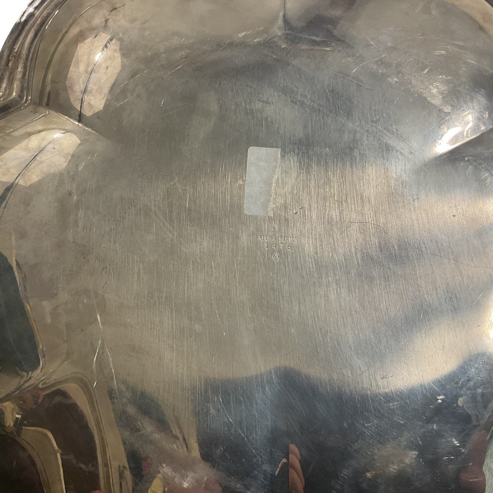 VTG Reed & Barton Silver Plated Clover Shaped Bowl Serving Tray