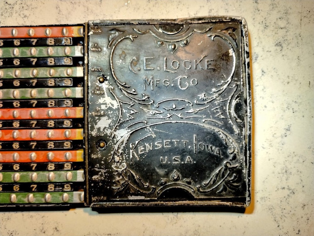 Antique Locke Adder - adding machine from around 1906
