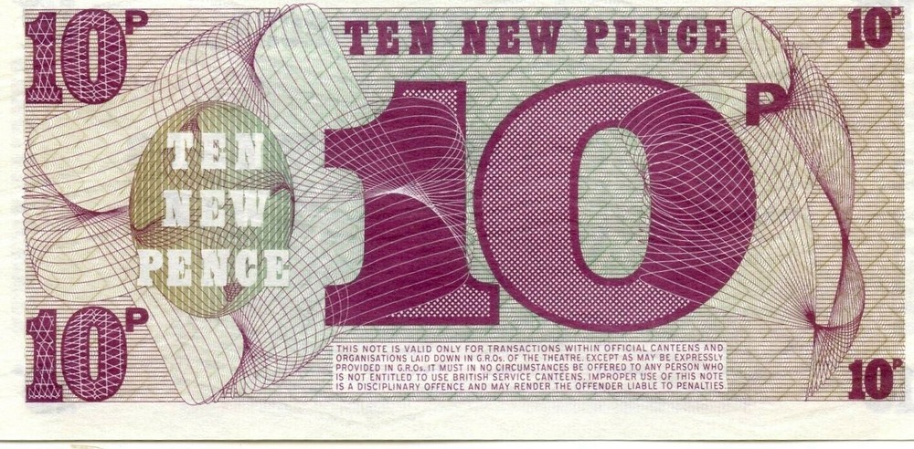 British Armed Forces, Special Forces 10 Pence 6rd Issue 1972