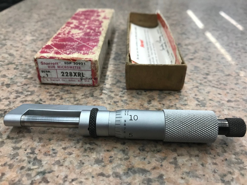 Starrett No. 228XRL Hub Micrometer