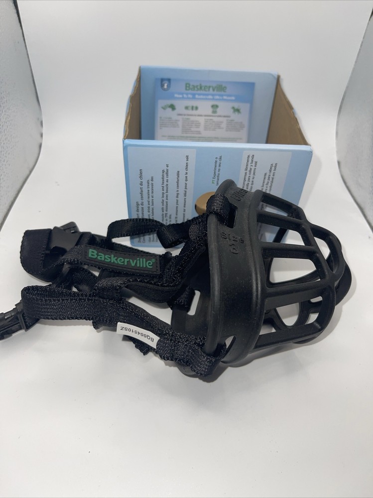Baskerville Ultra Dog Muzzle. Size 3. Open Box.