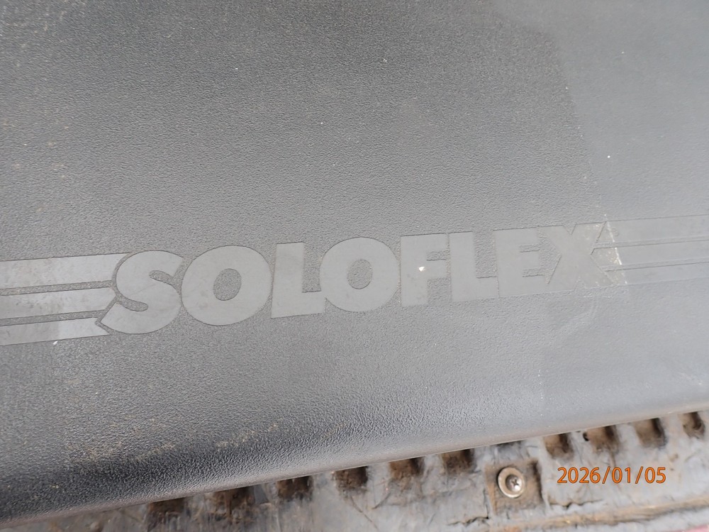 VINTAGE BENCH W/ MOUNT BRACKETS FOR SOLOFLEX EXERCISE MACHINE