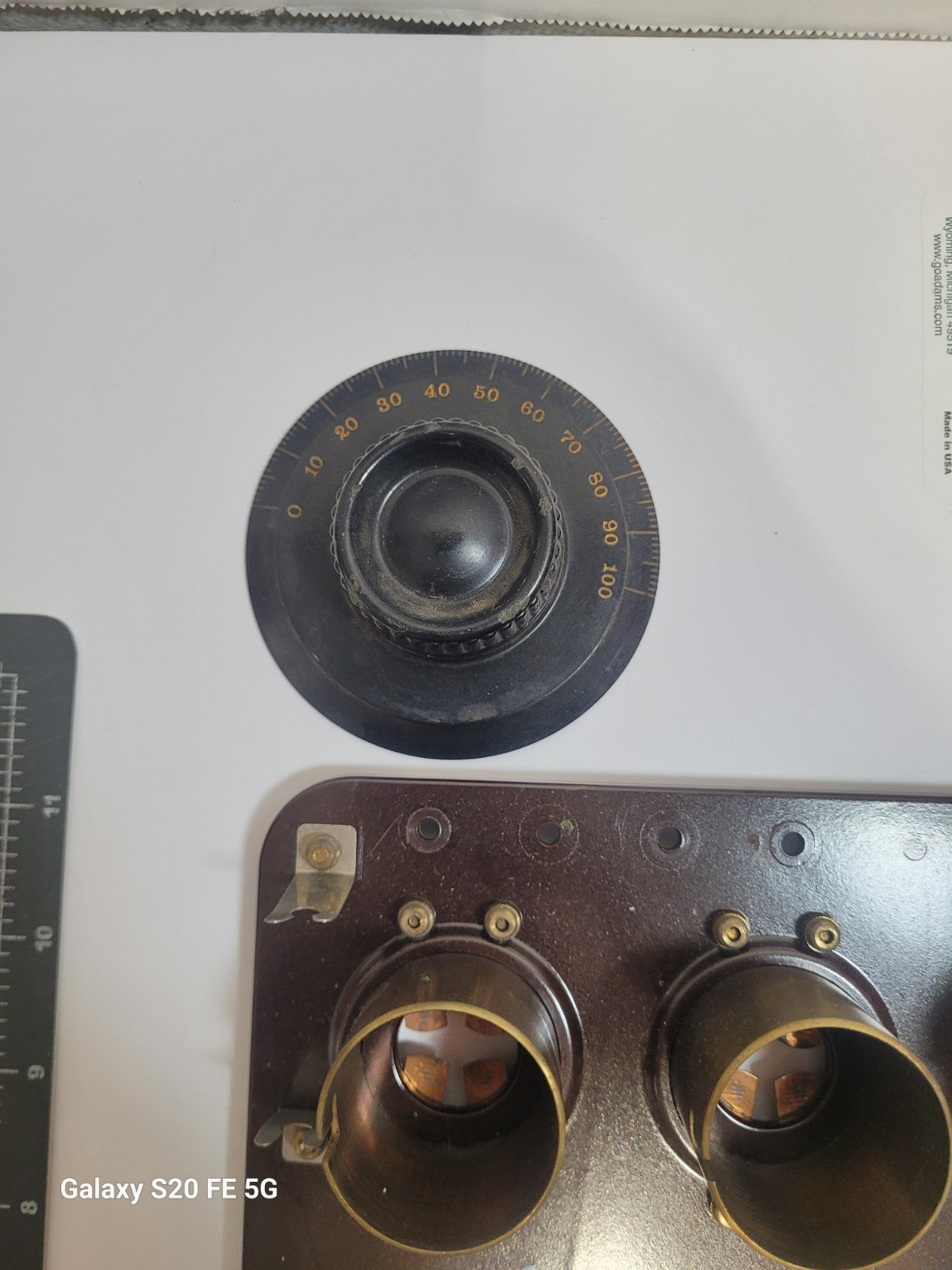 Atwater Kent Radio Parts Dial Breadboard Screws & tag Lot Antique 1920s