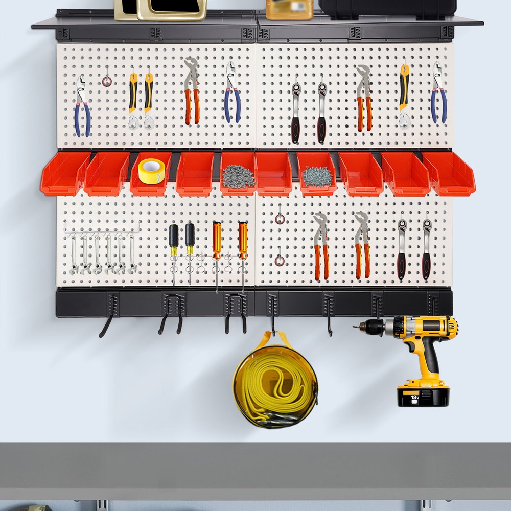 Garage Storage Wall Organizer Tool Storage Rack Wall Mounted Tool Storage Kit
