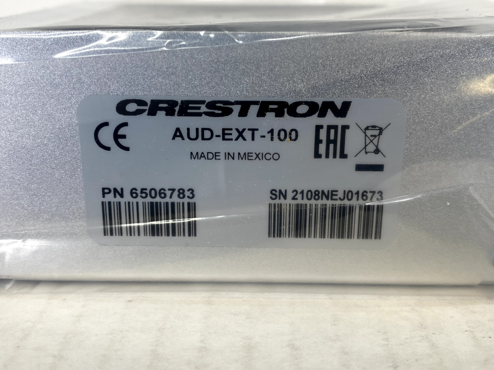 Crestron AUD-EXT-100 Transmitter and Receiver Audio over CAT5 Extender (NEW)