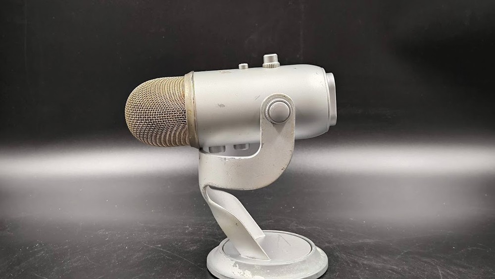 Blue Yeti Microphone Used Working Silver