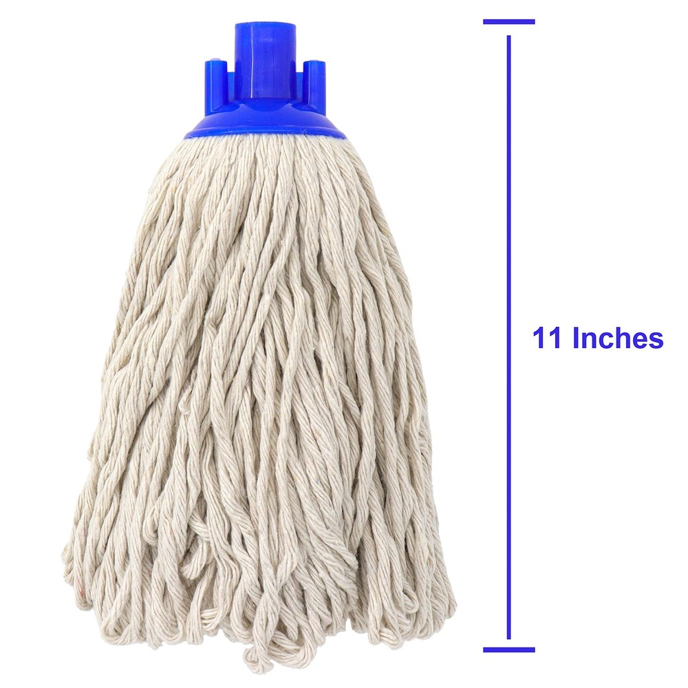 Cotton String Screw on Type Mop Replacement Head Refill Compatible with All Stan
