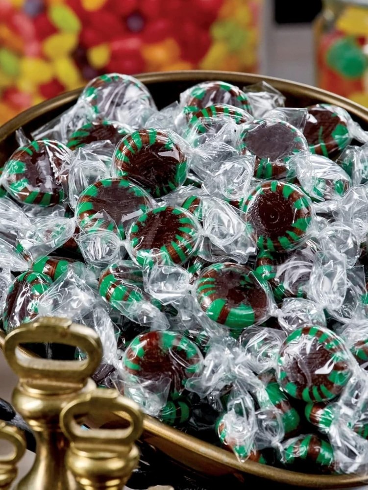 Starlight Chocolate Mints 2 Lbs Bulk Hard Candy Discs Approximately 160 Pieces