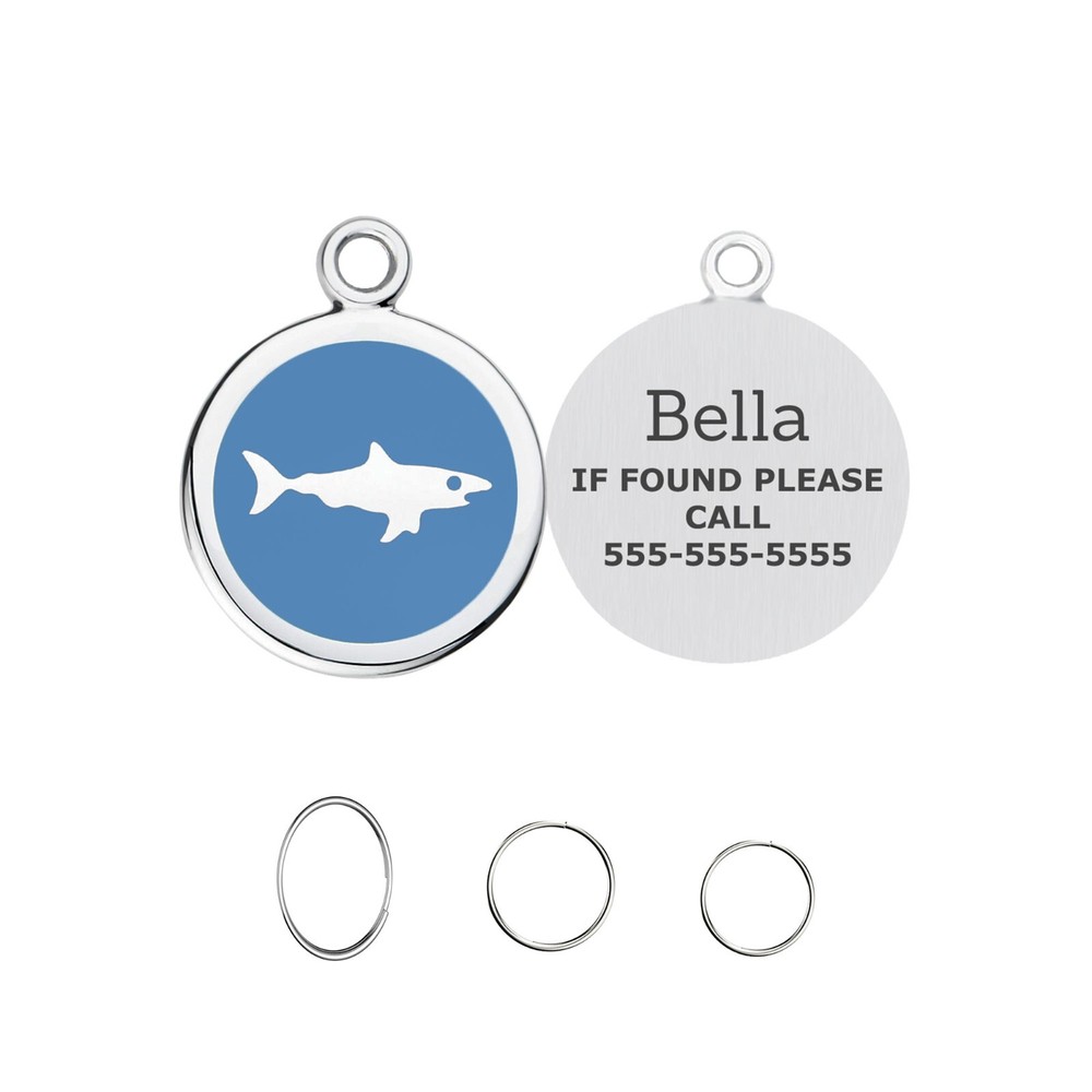 LEASH KING Cute Pet ID Tags with Split Ring