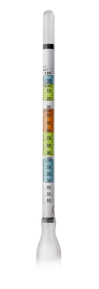 Hydrometer - Triple Scale Hydrometer for Home Brewing - Beer and Wine