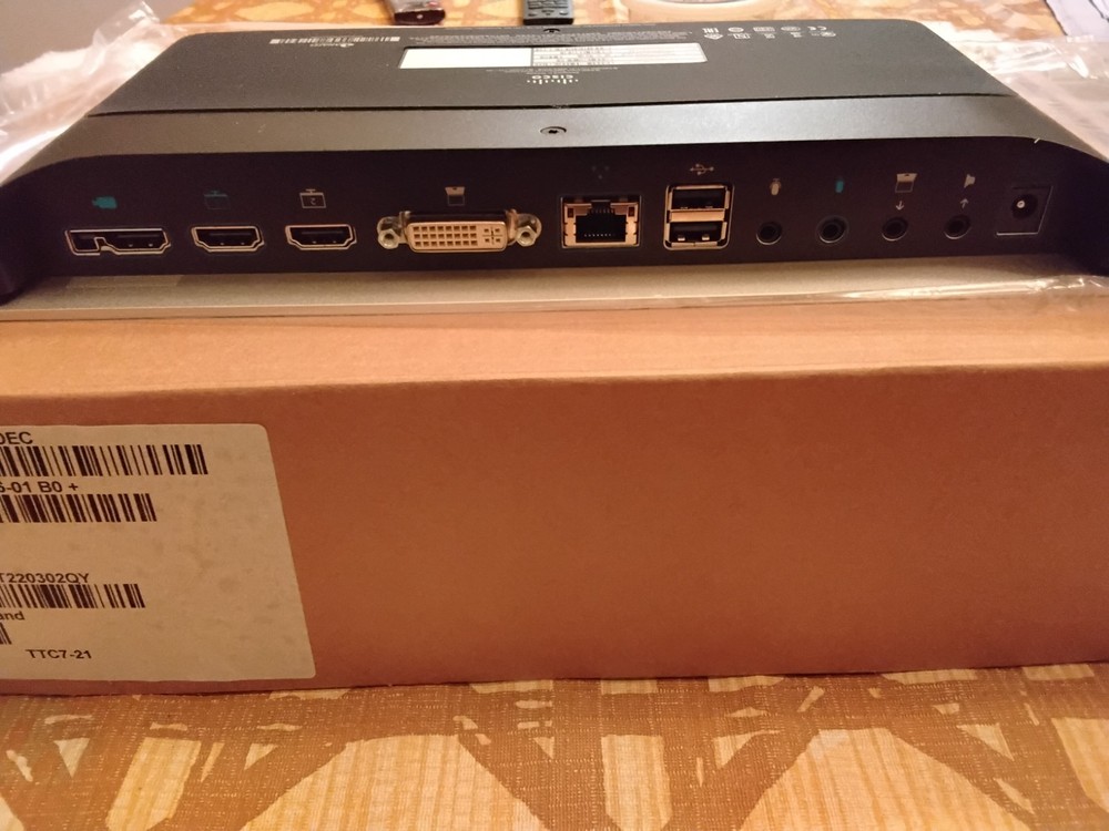 NEW OPEN BOX Cisco CTS-SX20N-CODEC Video Conference CODEC TTC7-21